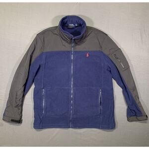 Polo Ralph Lauren Denali Fleece Type Jacket Full Zip Navy Blue Men’s Large